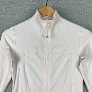 Lululemon Define Jacket Strawberry‎ Milkshake Sz 4 Pink Luon Hair Tie